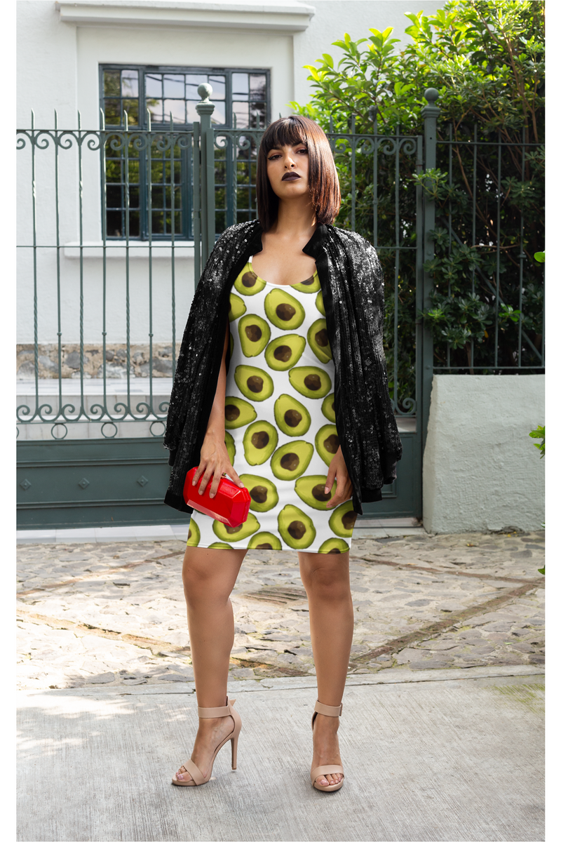 Avocado Appeal Sublimation Cut & Sew Dress - Objet D'Art