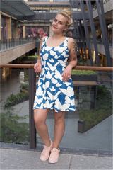 kaleidoscope of butterflies Thea Sleeveless Skater Dress - Objet D'Art