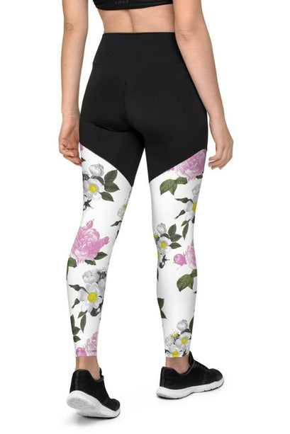 Floral Sports Leggings - Objet D'Art