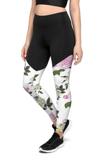 Floral Sports Leggings - Objet D'Art