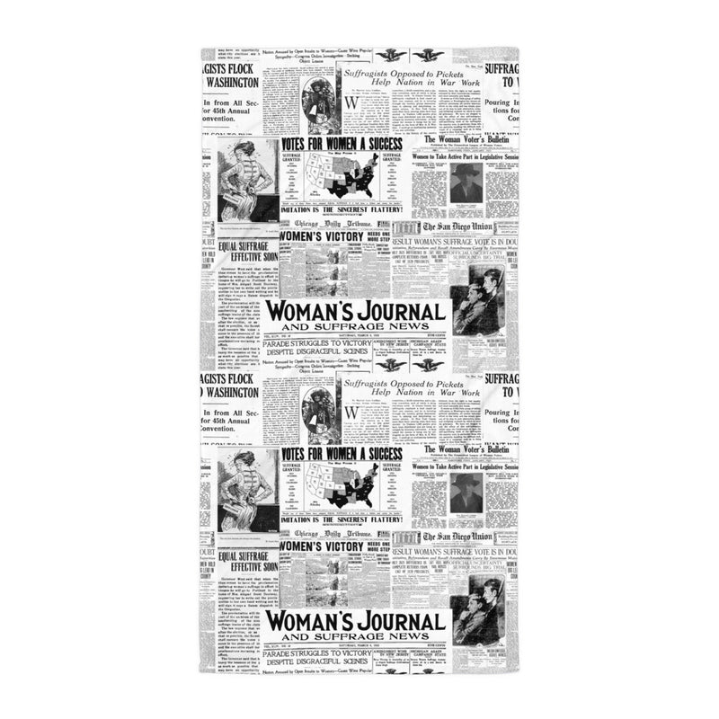 Women's Suffrage Headlines Towel - Objet D'Art