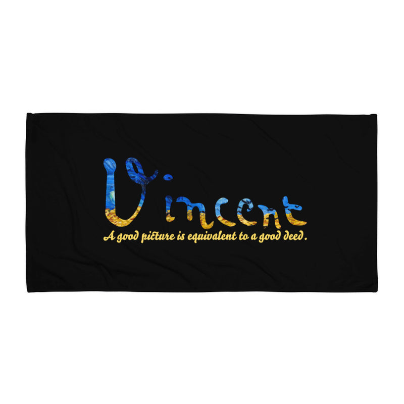 Vincent Van Gogh Signature Towel - Objet D'Art