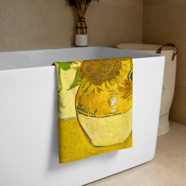 Van Gogh Sunflower Towel - Objet D'Art