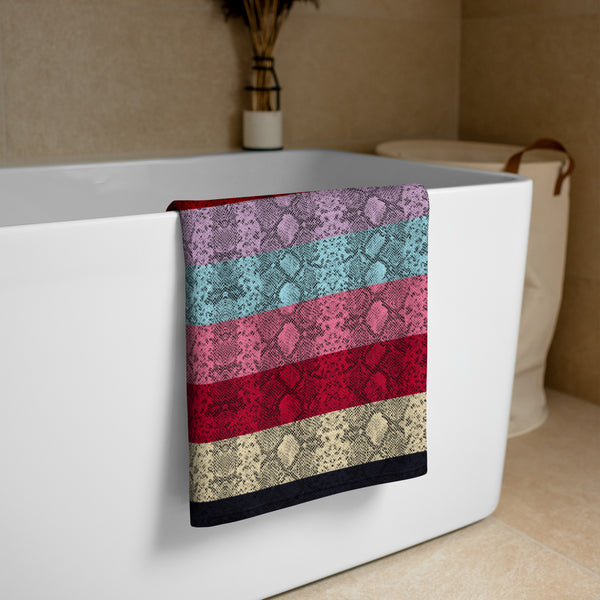 Multicolored Snakeskin Towel - Objet D'Art