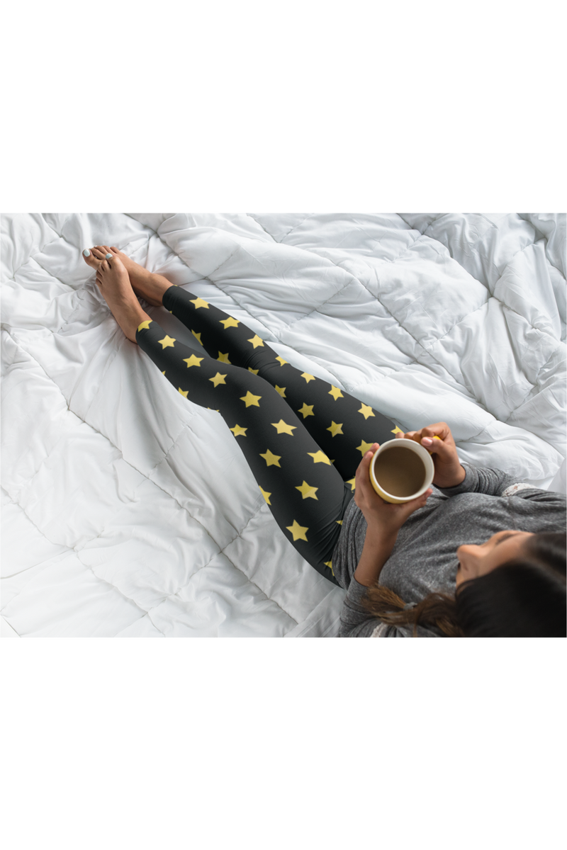 Aspen Gold Stars Premium Leggings - Objet D'Art