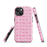 Pink Periodic Table of Elements Tough iPhone case - Objet D'Art