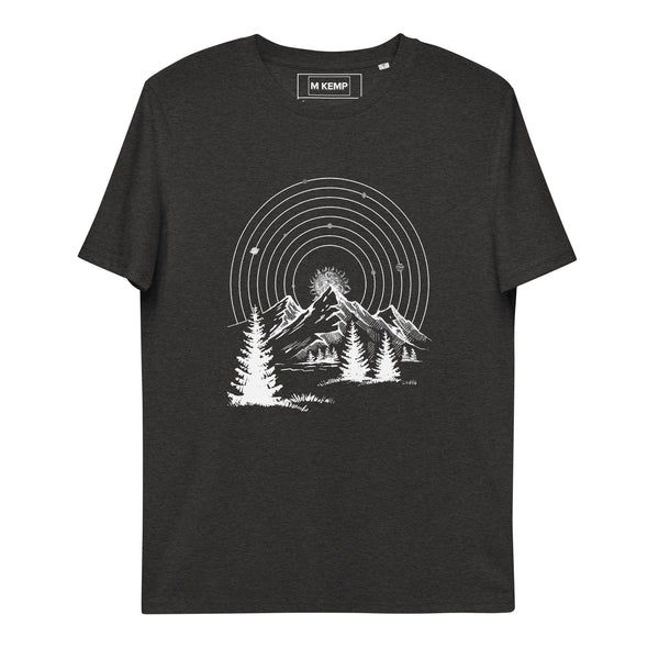 Space Mountain Unisex organic cotton t-shirt - Objet D'Art