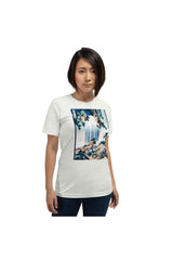 Yoro Waterfall in Mino Province by Katsushika Hokusai Short-Sleeve Unisex T-Shirt - Objet D'Art