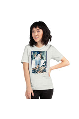 Yoro Waterfall in Mino Province by Katsushika Hokusai Short-Sleeve Unisex T-Shirt - Objet D'Art