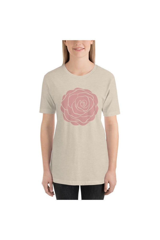 Pink Rose Short-Sleeve Unisex T-Shirt - Objet D'Art