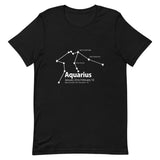 Tricou unisex cu mânecă scurtă Aquarius Constellation - Objet D'Art