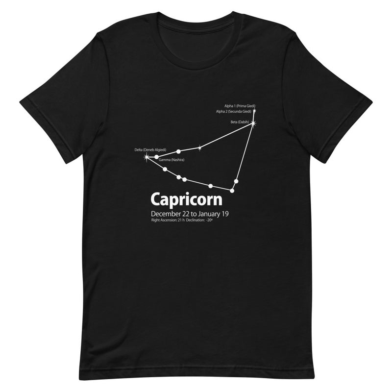 Capricorn Constellation Short-Sleeve Unisex T-Shirt - Objet D'Art