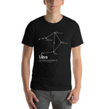 Camiseta unisex de manga corta de la constelación de Libra - Objet D'Art