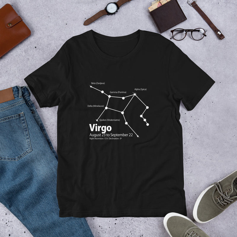 Virgo Constellation Short-Sleeve Unisex T-Shirt - Objet D'Art