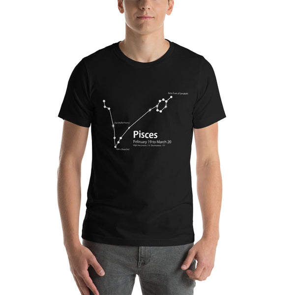 Pisces Constellation Short-Sleeve Unisex T-Shirt - Objet D'Art