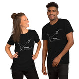 T-shirt unisexe à manches courtes Constellation des Poissons - Objet D'Art