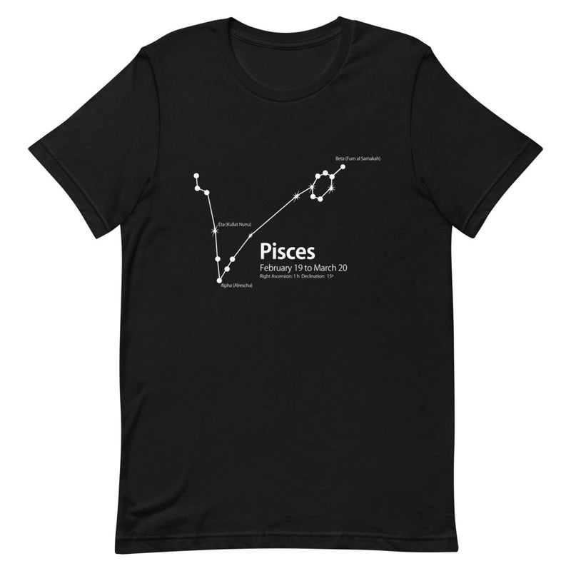 Pisces Constellation Short-Sleeve Unisex T-Shirt - Objet D'Art