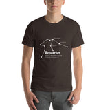 Tricou unisex cu mânecă scurtă Aquarius Constellation - Objet D'Art