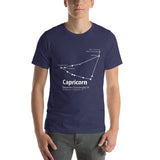 Tricou unisex cu mânecă scurtă Capricorn Constellation - Objet D'Art