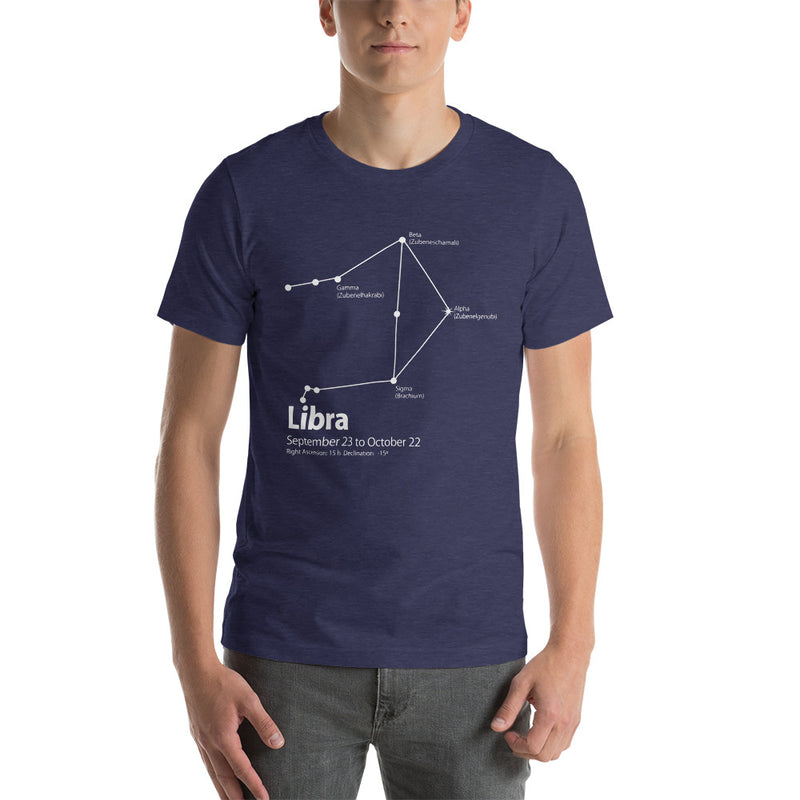 Libra Constellation Short-Sleeve Unisex T-Shirt - Objet D'Art