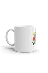 Dahlia White glossy mug - Objet D'Art