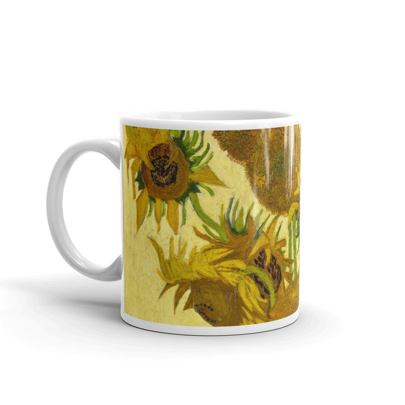 Van Gogh Sunflowers White glossy mug - Objet D'Art