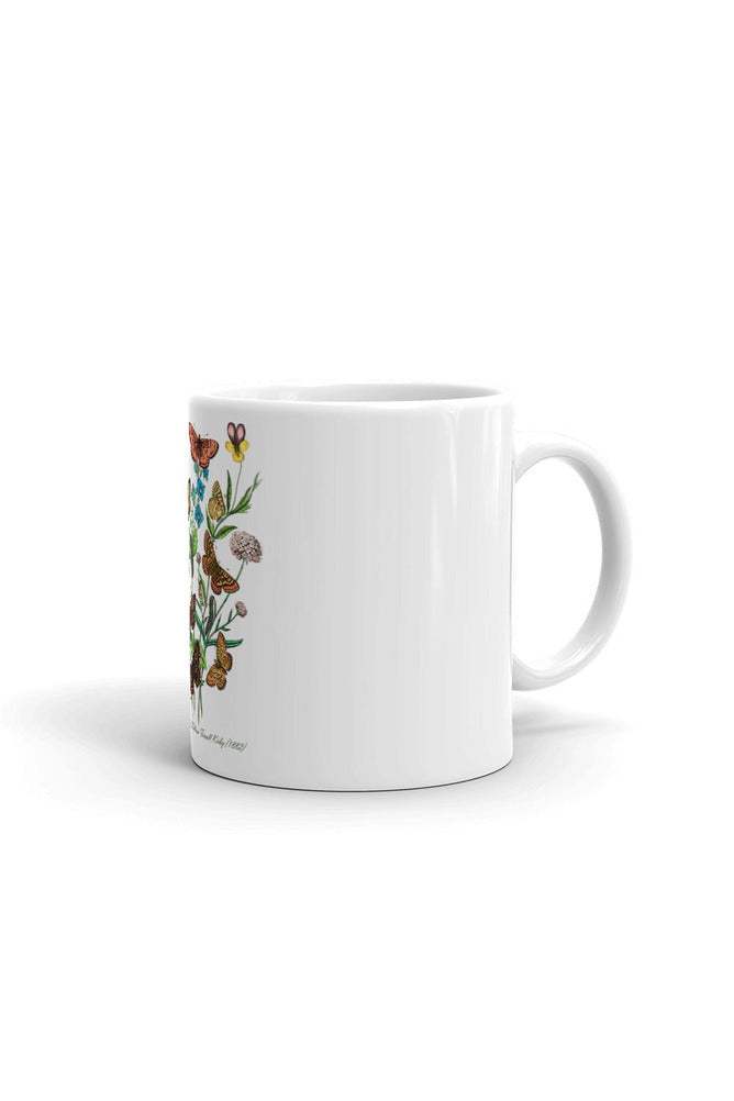 Butterflies and Moths White glossy mug - Objet D'Art