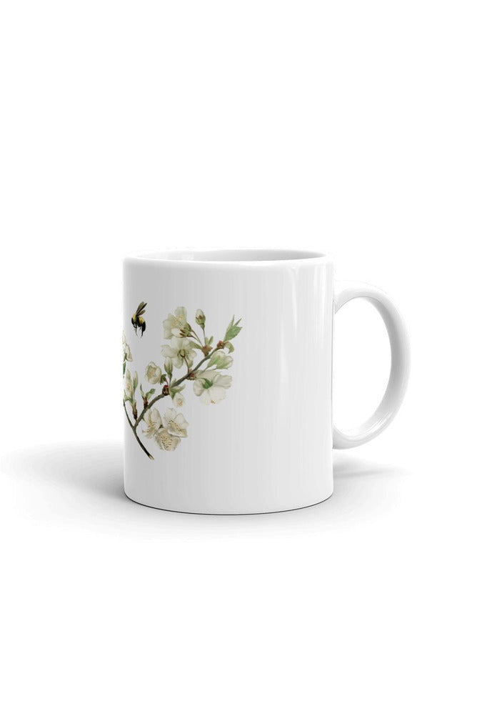 Vintage Apple Blossom White glossy mug - Objet D'Art