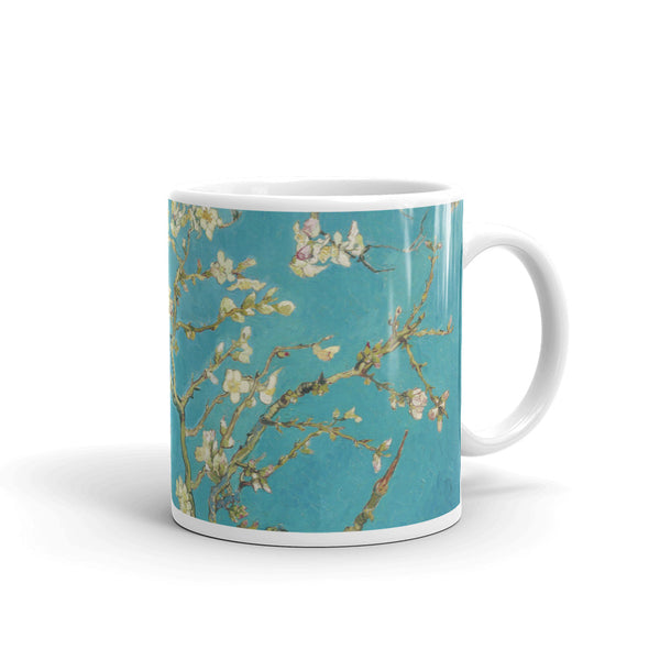 Van Gogh Almond Blossoms White glossy mug - Objet D'Art
