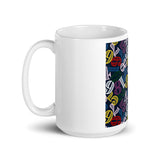 Colorful Numbers White glossy mug - Objet D'Art