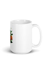 Dahlia White glossy mug - Objet D'Art