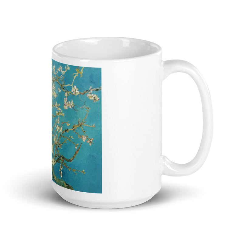 Van Gogh Almond Blossoms White glossy mug - Objet D'Art