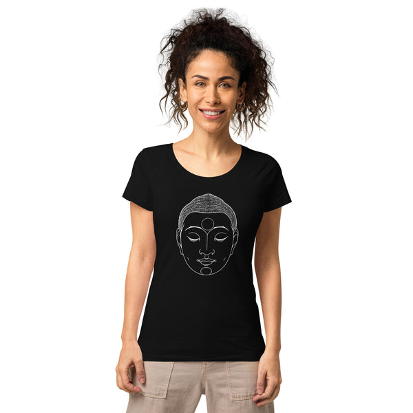 Buddha Head Camiseta orgánica básica para mujer - Objet D'Art