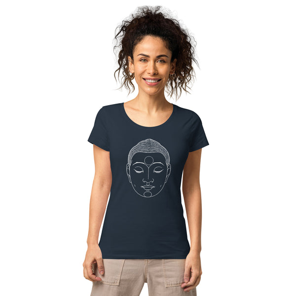 Buddha Head Camiseta orgánica básica para mujer - Objet D'Art