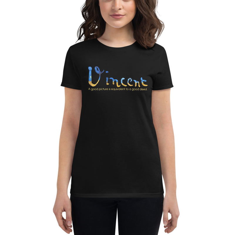 Vincent Van Gogh's Signature Women's short sleeve t-shirt - Objet D'Art