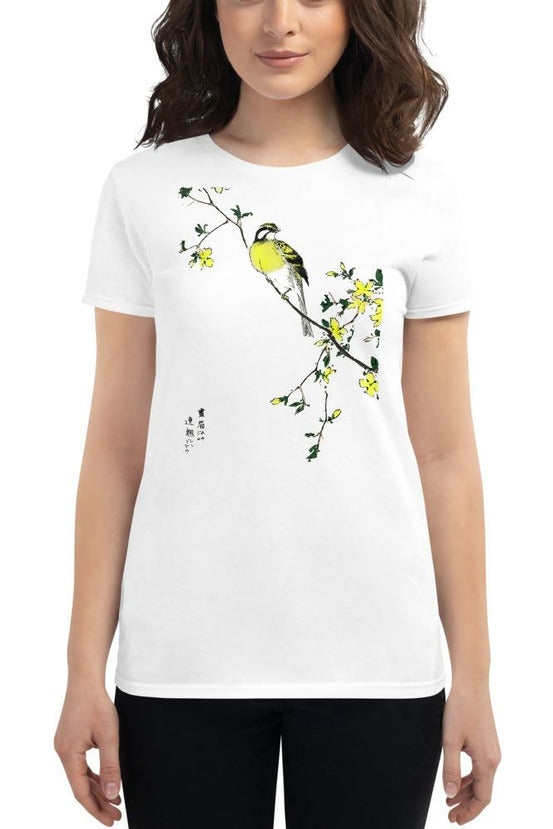 Japanese Meadow Bunting Women's short sleeve t-shirt - Objet D'Art