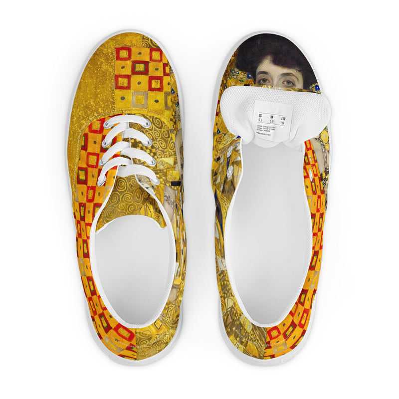 Klimt Women’s lace-up canvas shoes - Objet D'Art