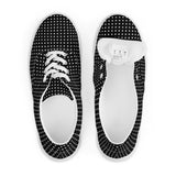 Micro Polka Dots Women’s lace-up canvas shoes - Objet D'Art