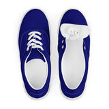 Ink Blue Women’s lace-up canvas shoes - Objet D'Art