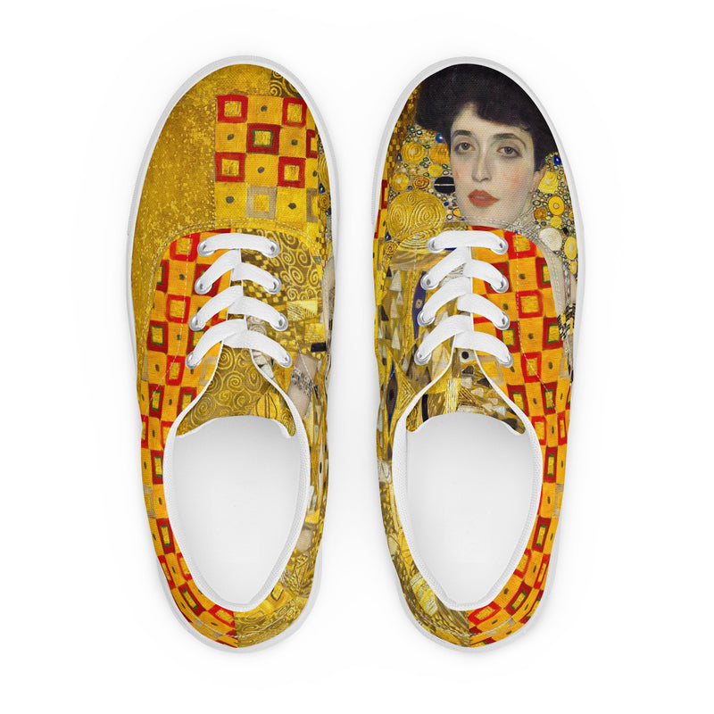 Klimt Women’s lace-up canvas shoes - Objet D'Art