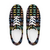 Butterfly Kaleidoscope Women’s lace-up canvas shoes - Objet D'Art