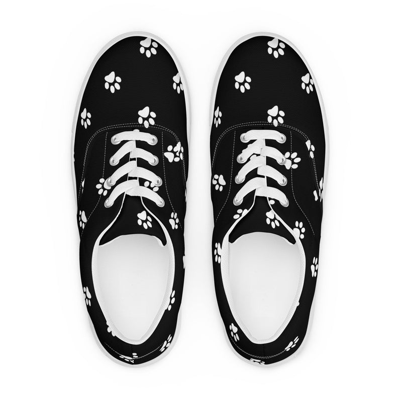 Paws Women’s lace-up canvas shoes - Objet D'Art