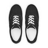 Micro Polka Dots Women’s lace-up canvas shoes - Objet D'Art
