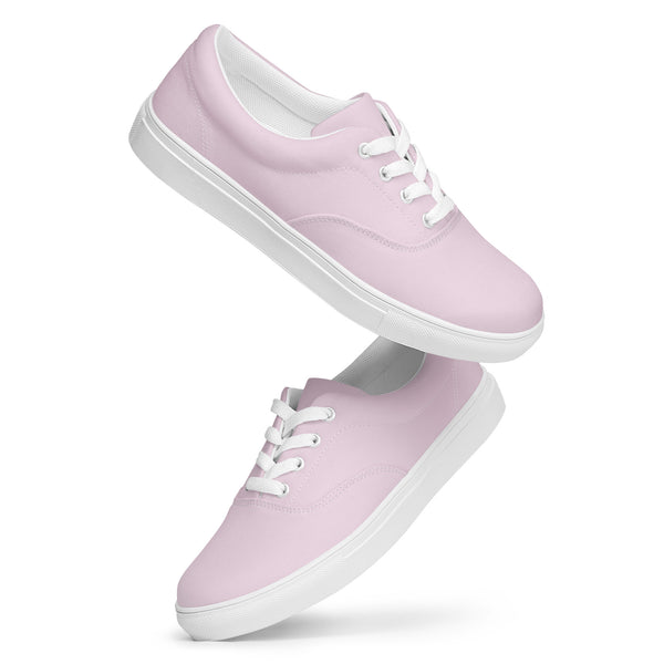 Crush Rose Women’s lace-up canvas shoes - Objet D'Art