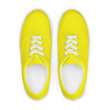 Bright Yellow Women’s lace-up canvas shoes - Objet D'Art