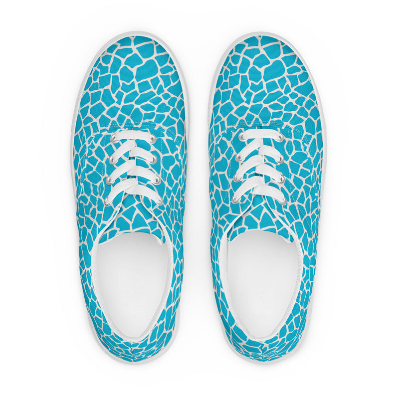 Women’s lace-up canvas shoes - Objet D'Art