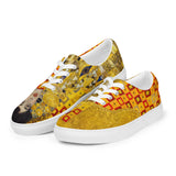 Klimt Women’s lace-up canvas shoes - Objet D'Art