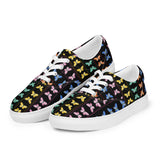 Butterfly Kaleidoscope Women’s lace-up canvas shoes - Objet D'Art