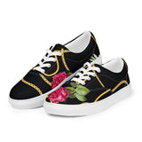 Chained Maiden Women’s lace-up canvas shoes - Objet D'Art