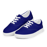 Ink Blue Women’s lace-up canvas shoes - Objet D'Art